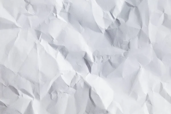 Fondo de papel blanco arrugado — Foto de Stock