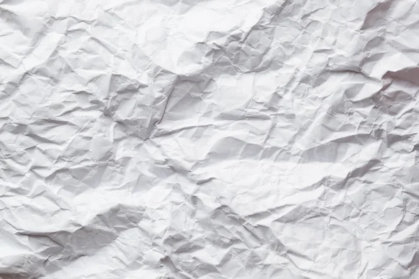 Białe pogniecione tło papieru — Zdjęcie stockowe
