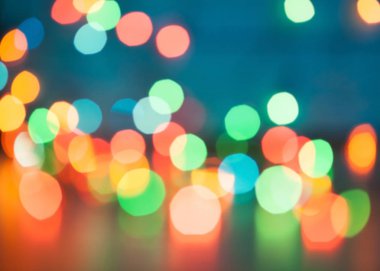 Noel ışıkları bokeh dışarı odak arka plan bulanık