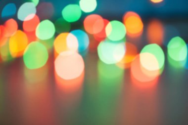 Noel ışıkları bokeh dışarı odak arka plan bulanık