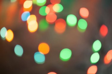 Noel ışıkları bokeh dışarı odak arka plan bulanık