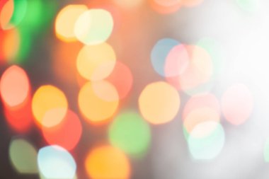 Noel ışıkları bokeh dışarı odak arka plan bulanık