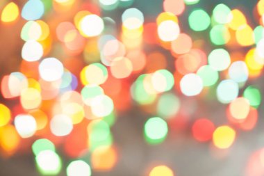 Noel ışıkları bokeh dışarı odak arka plan bulanık