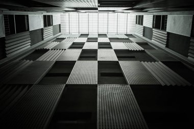 metalic si-fi tunnel in spaceship