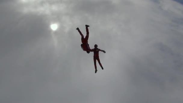 Videoclip Skydiving Conceptul Recreere Activă — Videoclip de stoc