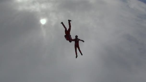 Vídeo Skydiving Conceito Recreação Ativa — Vídeo de Stock