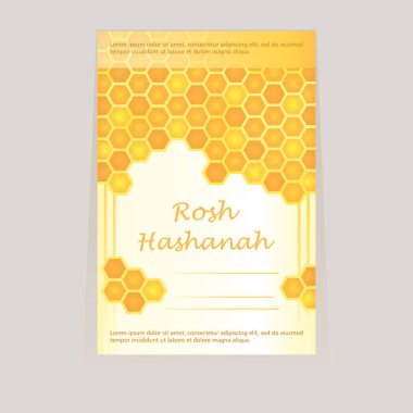 Rosh Hashanah gün için tebrik kartı.