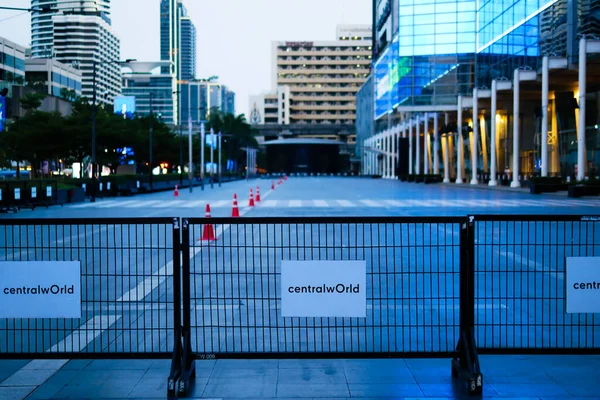Bangkok Thailand Απριλιου 2020 Εμπορικό Κέντρο Centralworld Έκλεισε Προσωρινά Από Royalty Free Φωτογραφίες Αρχείου