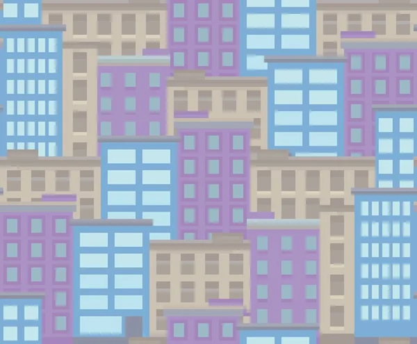 Textura perfeita de pixel art city —  Vetores de Stock