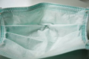 Ameliyat maskesi kullanıldı, sağlık maskesi. Covid-19, Kirletici PM2.5 ve başka bir virüsü önlemek için kullanılır..