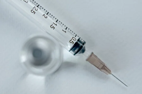 Medicamentos Viales Jeringa Listos Para Inyección Vacunas Tratamiento Del Cáncer —  Fotos de Stock