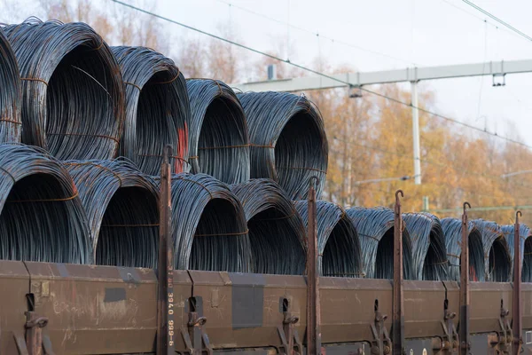 Train cargo wagons — Stock Photo, Image