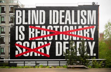 blind idealism is deadly clipart