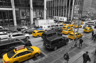 Manhattan'ın sarı taksiler