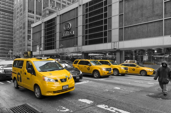 Taxis jaunes à Manhattan — Photo