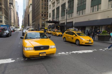 Manhattan'ın sarı taksiler