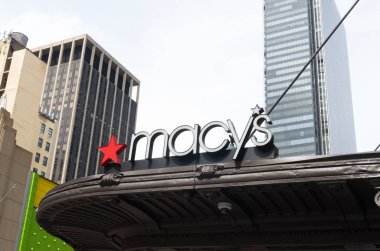 New York'ta Macy's logosu