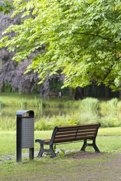 公園内のベンチ — ストック写真