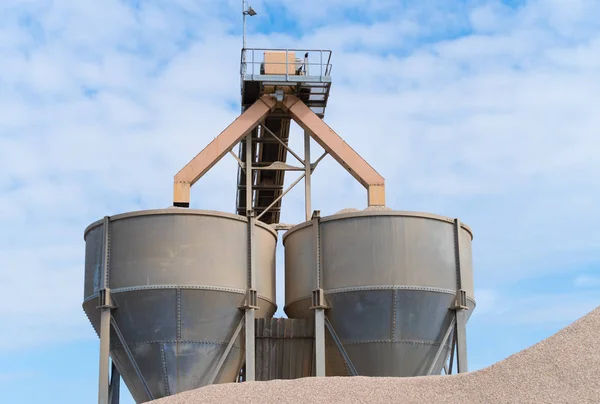 Two industrial funnels — Stock Photo, Image