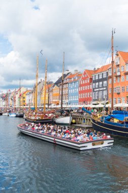 Nyhavn Kopenhag, Danimarka görünümünü