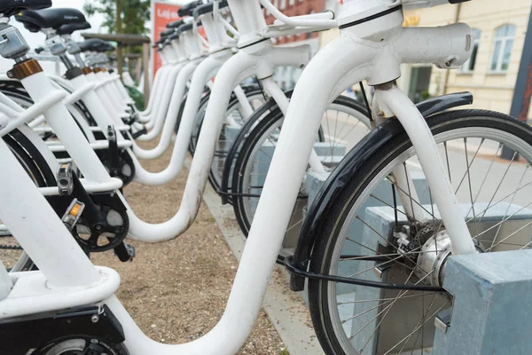 Hyra cykel i Köpenhamn — Stockfoto