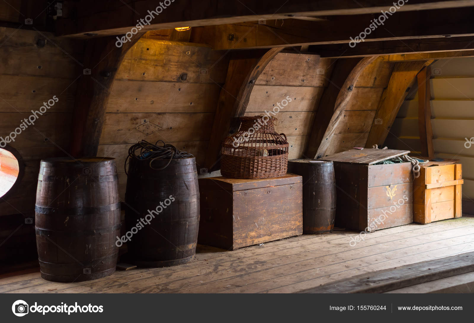 Old Ship Interior Interior Of An Old Ship Stock Photo