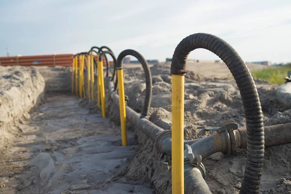 Drenaje en el sitio de construcción —  Fotos de Stock