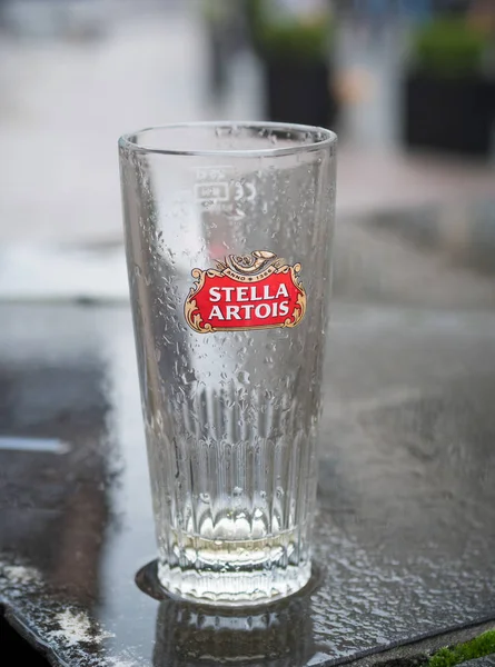 Empty glass of beer — Stock Photo, Image