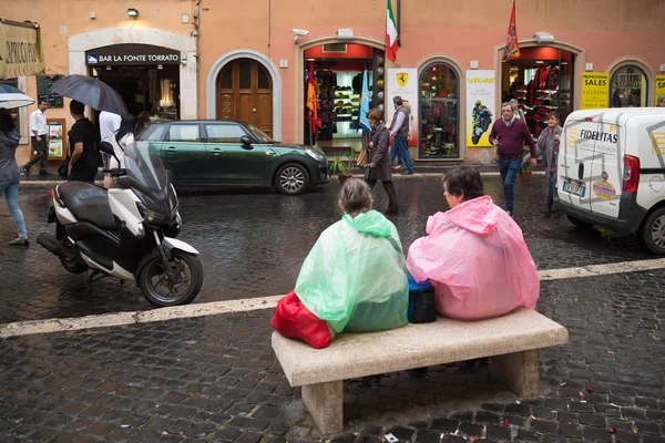 Regen in rome — Stockfoto