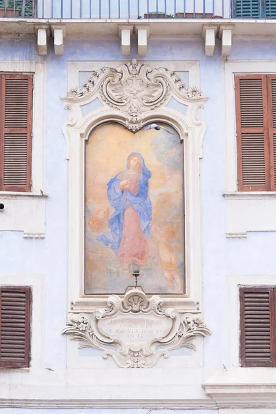 Virgem mary mural — Fotografia de Stock