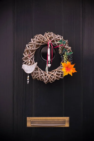 Decoración de la puerta otoño — Foto de Stock