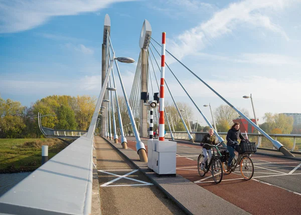 Pont de câbles aux Pays-Bas — Photo