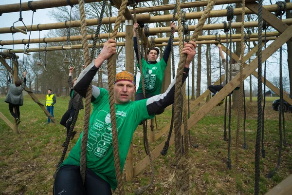 Survival run in the netherlands — Stock Photo, Image