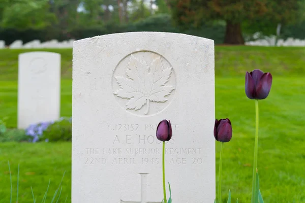 Holten Kanada savaş mezarlığı — Stok fotoğraf
