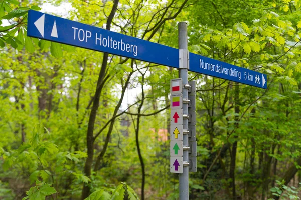 Hiking routes sign — Stock Photo, Image