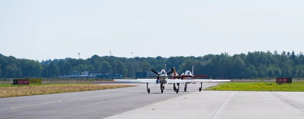 Enschede Ολλανδία August 2018 Stunt Team Ολλανδική Thunder Yaks Display — Φωτογραφία Αρχείου