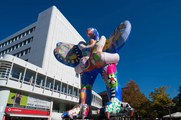 Duisburg Germany September 2018 Life Saver Sculpture Collaboration Niki Des — Stock Photo, Image