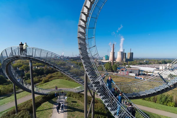 Duisburg Almanya Eylül 2018 Tiger Turtle Angerpark Bir Sanat Eseri — Stok fotoğraf