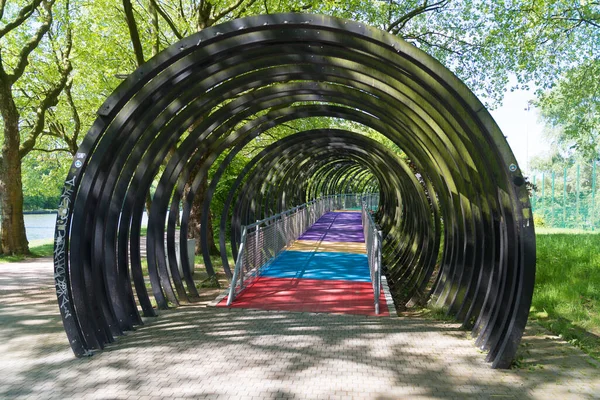 Oberhausen Germany May 2018 Bridge Project Slinky Springs Fame End — Stock Photo, Image