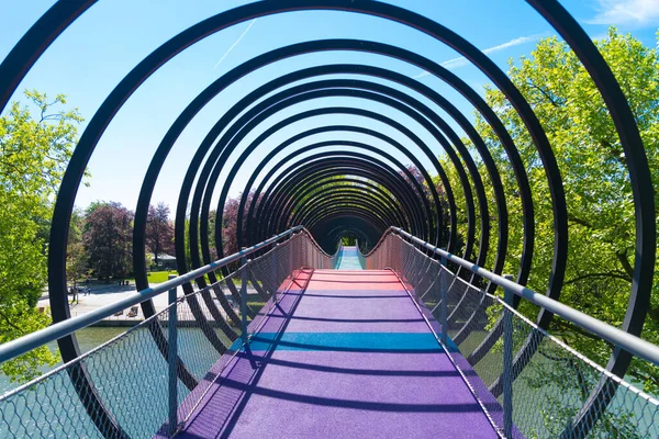 Oberhausen Germany May 2018 Bridge Project Slinky Springs Fame End — Stock Photo, Image