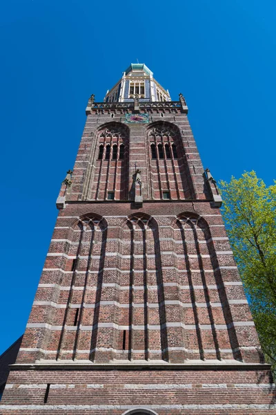 Башня Zuiderkerk Голландской Деревне Enkhuizen — стоковое фото