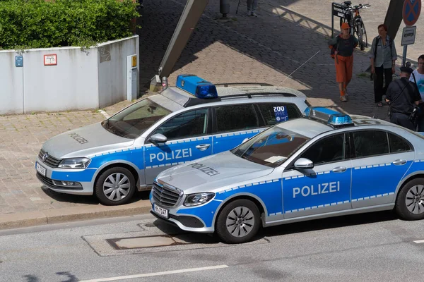 ハンブルク ドイツ 2018年5月12日 ハンブルク警察には 174人の制服警官 521人の犯罪捜査官 498人の水警察官 555人の行政官を含む9 748人の従業員がいる — ストック写真