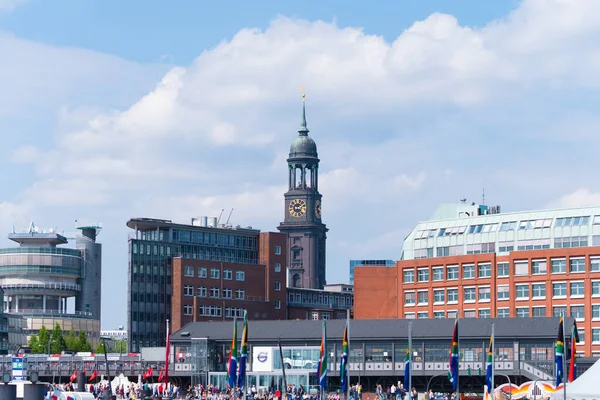 Hamburg Germany May 2018 Michael Church One Hamburg Five Lutheran — Stock Photo, Image