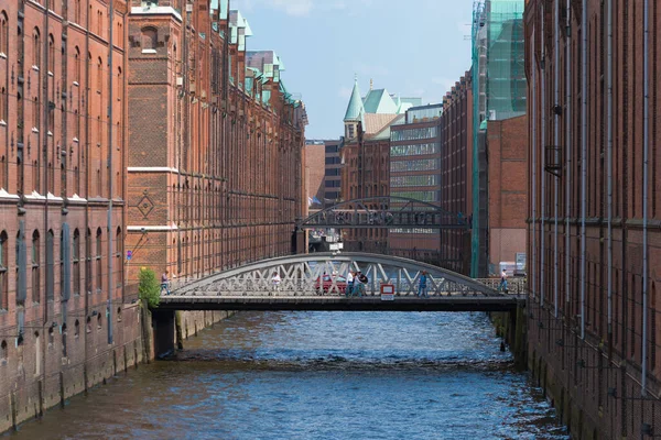Hamburg Deutschland Mai 2018 Die Speicherstadt Wörtlich City Warehouses Also — Stockfoto