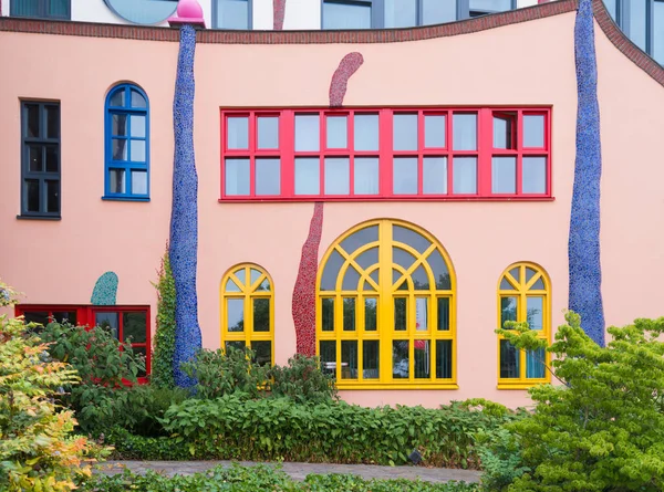 Goor Netherlands June 2018 Lookalike Hundertwasser Haus Aan Stegge Building — Stock Photo, Image