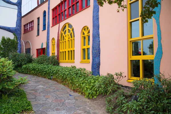 Goor Países Baixos Junho 2018 Semelhante Hundertwasser Haus Edifício Aan — Fotografia de Stock