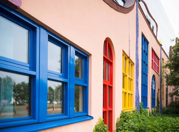 Goor Nederländerna Juni 2018 Likadant Som Hundertwasser Haus Aan Stegge — Stockfoto