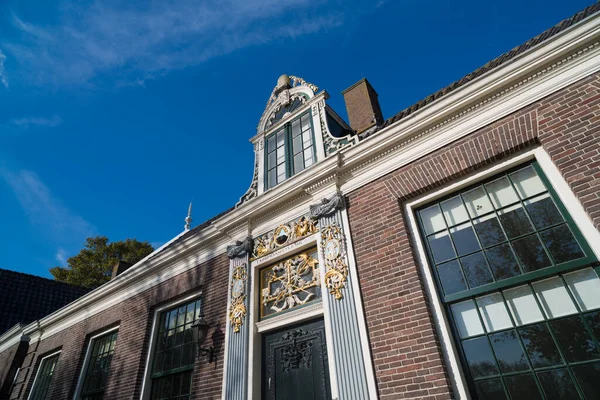 Zaanse Schans Κατω Χωρεσ Οκτωβριου 2018 Πρόσοψη Μνημειώδους Οικίας Στα — Φωτογραφία Αρχείου