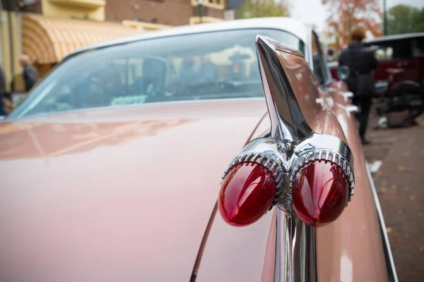 Usselo Netherlands October 2018 Back View Vintage Tail Lights Cadillac — Stock Photo, Image