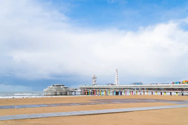 Den Haag Netherlands October 2018 Famous Scheveningen Pier Ferris Wheel — 图库照片